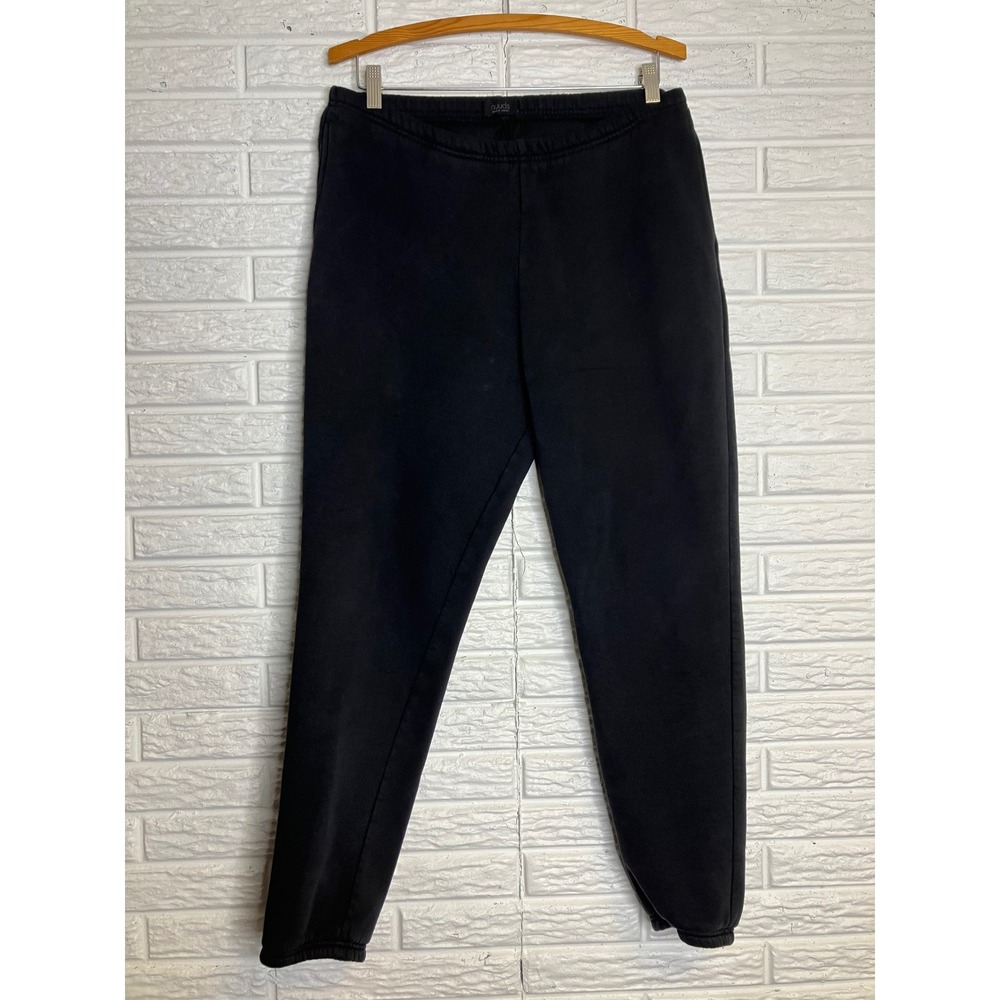 Nuuds‎ Sweatpants Women Large Black Excellent Fleece Lined Joggers athleisure